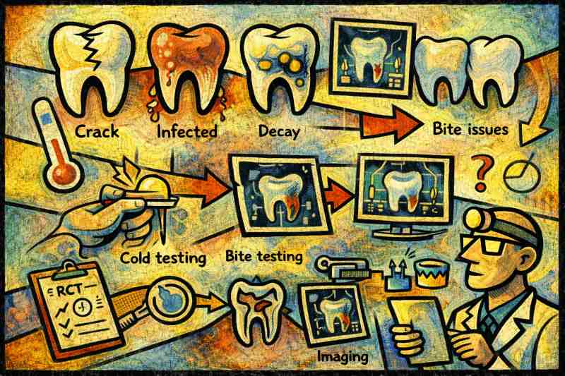 Tooth pain in Chino explained: cracks, infection, decay, and bite issues. Learn how endodontists diagnose causes using cold tests, bite tests, and imaging.